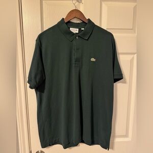 Lacoste Classic Fit L.12.12 Original Piqué Polo, Dark Forest Green, XXL, EUC